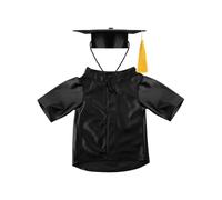 Dog Cap and Graduation Gown,Washable Dog Graduation Costume with Shirt and Cap - Pet Clothes Set with for Kittens, Small Breeds and Parties
