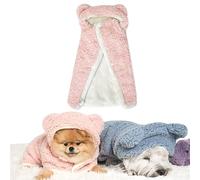 Dog Cape Blanket, Pet Cape Blanket with Snap Buttons, 2026 New Dog Cape Blanket for Small Dogs, Cute Soft Comfortable, Cold Weather Coat Wraps with Hood for Dogs and Cats (#G,M)
