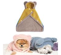Dog Cape Blanket, Pet Cape Blanket with Snap Buttons, 2026 New Dog Cape Blanket for Small Dogs, Cute Soft Comfortable, Cold Weather Coat Wraps with Hood for Dogs and Cats (#D,M)