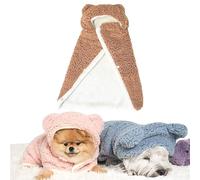 Dog Cape Blanket, Pet Cape Blanket with Snap Buttons, 2026 New Dog Cape Blanket for Small Dogs, Cute Soft Comfortable, Cold Weather Coat Wraps with Hood for Dogs and Cats (#F,S)