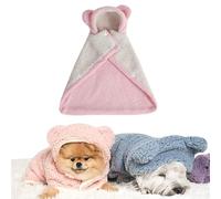 Dog Cape Blanket, Pet Cape Blanket with Snap Buttons, 2026 New Dog Cape Blanket for Small Dogs, Cute Soft Comfortable, Cold Weather Coat Wraps with Hood for Dogs and Cats (#B,L)
