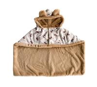 Dog Cape for Winter, Dog Winter Coat with Hat, Cat Coat Covers for Cold Weather, Thickened Poncho Blanket, Warm Soft Dog Vest, Cute, Soft, Comfortable Dog Blanket for Dogs, Cat
