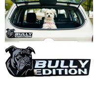 Dog Car Badge Laser Cutting Car Emblem,3D Dogs Badge Rated Car Emblem,Dog Edition Car Badges,Badge Sticker for Car, Motorcycle, Boat Exterior Decoration (American Bully)