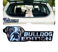 Dog Car Badge Laser Cutting Car Emblem,3D Dogs Badge Rated Car Emblem,Dog Edition Car Badges,Badge Sticker for Car, Motorcycle, Boat Exterior Decoration (Bulldog)