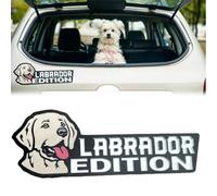 Dog Car Badge Laser Cutting Car Emblem,3D Dogs Badge Rated Car Emblem,Dog Edition Car Badges,Badge Sticker for Car, Motorcycle, Boat Exterior Decoration (Labrador)