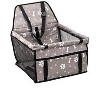 Dog Car Booster, Portable Pet Seat, Foldable Travel Design, Built-In Storage Pocket, Perfect for Road Trips, Long Drives, and Vet Visits to the Park, 15.75x13.78x9.84 inches