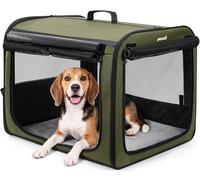 Dog Car Carrier LightWeight 68.5×52×52cm, Foldable Dog Carrier, Green