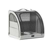 Dog Car Crate for Citroen DS3 2009-2016 | Foldable Dog Travel Crate, Oxford Fabric Pet Carrier for Car Back Seat or Boot, 3-Zip Door, Breathable Ventilation