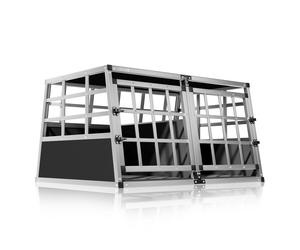 Dog Car Crate XL Aluminium 89x70x51cm