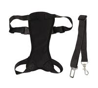 Dog Car Seat Belt Harness | Adjustable Security Vest for Medium & Large Dogs | Breathable Mesh Pet Car Harness Helps Manage Jumping/Lessens Pressure | Crash Tested Restraint (L)