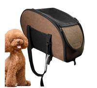 Dog Car Seat - Booster Seat in the Centre Console, Breathable Soft Box for Small Dogs and Cats, Portable Travel Nest, Safety Harness for the Front Seat, All Year Round Comfort