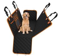 Dog Car Seat Car Seat Door Protec Dog Cover For Back Waterproof Hammock With Visual Mesh Window And Side Zipper(Orange)