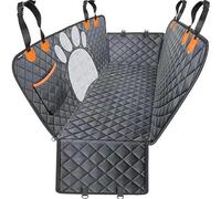 Dog Car Seat Car Seat Door Protec Dog Cover For Back Waterproof Hammock With Visual Mesh Window And Side Zipper(Black)