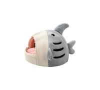 Dog Car Seat Cat Bed Dog Bed Kennel Online Celebrity Warm Semi-closed Shark Nest Pad Pet Supplies Cat House In Winter Dog Seat Car(B,48x48x32cm)