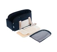 Dog Car Seat Central Console - 46cm Plush Booster | Dutch Velvet Pet Armrest Bed With Safety, Non-Slip Puppy Travel Seat For Small Dogs And Cats Up To 7.8kg Removable Washable Liner