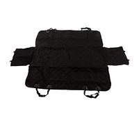 Dog Car Seat Cover Foldable Back Seat Extender Pet Bridge Black Breathable Comfortable Stress Reducing Preventing Falls Easy to Carry Keeping Car Clean for Safety and Cleanliness