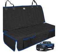 Dog Car Seat Cover for Back Seat, 61-Inch Waterproof Blue Bench Protector