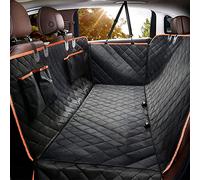 Dog Car Seat Cover for Back Seat, Waterproof Seat Protector Scratchproof Pet Hammock with 4 Bags Side Flaps, Washable Nonslip Backseat Protection for Cars Trucks And Suvs