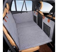 Dog Car Seat Cover for Mercedes Benz X296 EQS SUV 2022-, Back Seat Cover, Dog Travel Hammock with Seat Anchors Waterproof Scratchproof Nonslip,Grey