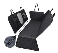 Dog Car Seat Cover for Opel Combo Tour D 2012-2017, with Side Protection and Mesh Window Non-slip Scratch Dog Back Seat Waterproof Easy to Clean Chew-Resistant Edges Machine Washable,Black