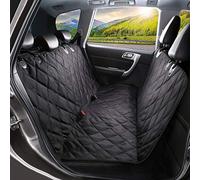 Dog Car Seat Cover, SHINE HAI Waterproof & Scratch Proof & Nonslip Back Seat Cover, Dog Travel Hammock with Seat Anchors, Machine Washable, Durable, Universal fits All Cars, Pet Cover(Black)