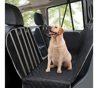 Dog Car Seat Covers, Rear Car Seat Cover for Dogs with Mesh Viewing Window/Side Flaps Dog Hammock, Waterproof Heavy Duty Travel Hammock Bench...