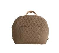 Dog Car Seat Detachable Waterproof Pet Bag Dog Carrier Nest Simple Dual-Use Hand Bill Of Lading Dog Car For Seat Shoulder Kennel Dog Back Dog Seat Car(Khaki)