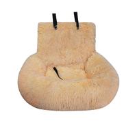 Dog Car Seat - Fluffy Plush Travel Bed for Cars, SUVs & Trucks, Soft Supportive & Secure Ride for Small Medium Large Dogs, Non-Slip Pet Safety Seat