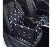 Dog Car Seat for IS300h ES-300h LS500h RC300h-F RC-F LC500h RX270 UX260h UX300e, Waterproof Pet Dog Car Seat Booster Carrier, Comfortable and Safe Fully Removable/Washable,C/Black Paw