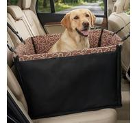 Dog Car Seat for Porsche Cayenne S GTS V6 2011-2016 2017 2018, Dog Car Hammock Back Seat for Small to Medium Dogs, Pet Safety Carrier, Pet Travel Accessories,Braun