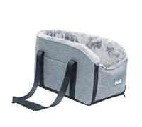 Dog Car Seat for Small Dogs - Transport Box with Improved Safety, Padded Centre Console Seat for Car, Carry Bag for Small Pets and Puppies