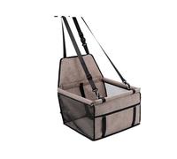 Dog Car Seat For Small To Medium Cats Travel Cage Accessories For Front For Pet Booster(Coffee)