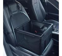 Dog Car Seat for VW Golf 8 MK8 GTI GTD R ClubSport CS, Waterproof Pet Dog Car Seat Booster Carrier, Comfortable and Safe Fully Removable/Washable,B/Black