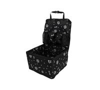 Dog Car Seat Pet Dog Car Seat With Storage Pockets Universal Cover For Small Medium Dogs Non-Slip Portable Travel Mat Safety Bag(Black)