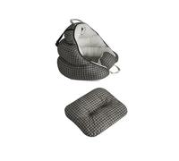 Dog Car Seat Portable Pet Dog Car For Seat Nonslip Carrier Car Box Booster Kennel Bag Travel Pet Pasd Puppy Cat Nest Carrier Bag Bed Dog Seat Car(Grey Grip)
