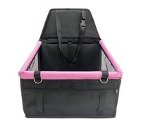 Dog Car Seat, Travel Cat Bed, Pet Car Seat with Storage Pocket, Waterproof Design, Removable and Washable, 40x37x43cm for Travel Safety, Road Trips, Puppy Ride Comfort