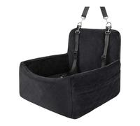 Dog Car Seat Up To 35lbs For Medium Sized Dog With A Storage Pocket Fully Detachable And Washable Pet Car Seat Soft (Black)