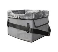 Dog Car Seat | Washable Plush Carrier - Dog Car Bed with Storage Pockets | For Up to 11 kg Road Trip in Rear Centre Winter Vehicle