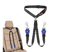 Dog Car Seatbelt | Retractable Anti-Escape Harness,Pet Seat Belt for Car - for Small Medium Breeds Commuting Travel Adventure Road Trips Long Driving Family Outings