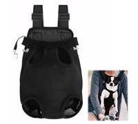 Dog Carrier Backpack, Dog Rucksack Carrier for Small Dogs Medium Dogs, Adjustable Pet Front Backpack,Legs Out, the Mesh Is Breathable, Comfortable and Fixed for Outdoor Travel and Hiking(m)