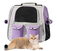 Dog Carrier Backpacks, Oxford Fabric Backpack for Pets | Portable Multi-Pocket Heavy Duty Small Medium Dogs Cats Pets Hiking Camping