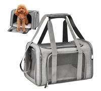 Dog Carrier Bag, Breathable Mesh Adjustable Comfortable and Foldable Shoulder Carry Bag for Cats and Dogs, Camping, Hiking, Holidays and Car Travel