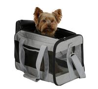 Kerbl Pet Casual Carry Bag for Dogs/Cats up to 12 kg, with Carry Handle and Shoulder Strap, 52 x 31 x 31 cm, Grey/Black