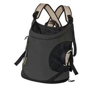 Dog Carrier Bag, Pet Backpack, Chest Carrier for Pets, Made of Soft Nylon Mesh with A Large Opening And Adjustable Straps for Walks, black