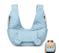 Dog Carrier Bag up to 10 kg, Hands-Free Dog Bag for Small Dogs with Adjustable Strap, Front Dog Backpack for Walks, Outdoor Activities & Excursions (Blue)