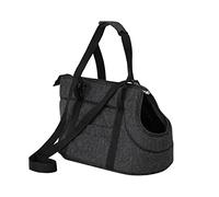 Dog Carrier Cat Bag with Adjustable Shoulder Strap, with Side Pockets, Hands Free Travel Bag, Black, 3: 30 x 50 x 32 cm