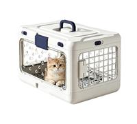 Dog Carrier for Travelling - Breathable Box for Transport and Storage of Animals | Rigid Approved Cat Box | For Kittens Puppies Trips Camping Cycling Outdoor Walking in the Car