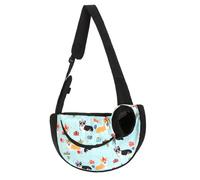 Dog Carrier,Pet Carrier Bag Pet Dog Carrier Bag Cats Puppy Outdoor Bags Mesh Oxford Single Shoulder Sling Front Travel(Corgi Blue,L)