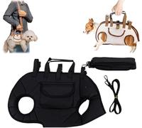 Dog Carrier,Portable Hands Free Dog Carrier Sling,Adjustable Full Body Lift Harness with Shoulder Strap&Puppy Treat Bag,Breathable Oxford Pet Carrier for Small Pets,DogCat,Puppies,for Travel,Walking