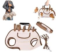 Dog Carrier,Portable Hands Free Dog Carrier Sling,Adjustable Full Body Lift Harness with Shoulder Strap&Puppy Treat Bag,Breathable Oxford Pet Carrier for Small Pets,DogCat,Puppies,for Travel,Walking